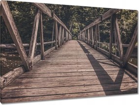 Festmények 120x80 Fa híd