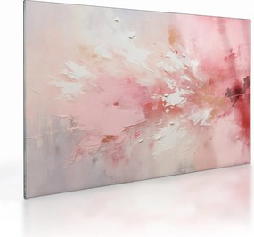 Üveg kép - Rózsaszín absztrakt (70x50 cm)