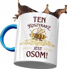 Kék Kosárlabda Bögre Kosárlabda Darázs Nyomtatott Fotóval