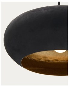 Fekete függőlámpa fém búrával ø 30 cm Inda – Kave Home