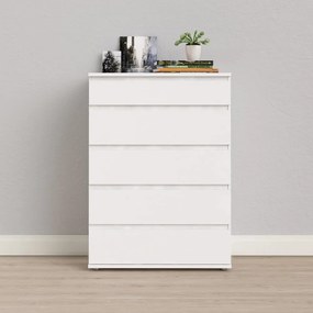 Fehér magas komód 77x107 cm Nova – Tvilum