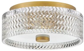 Hinkley HK-ELLE-F-S-HB - Mennyezeti lámpa 2xE27/60W/230V átm. 30,5 cm arany