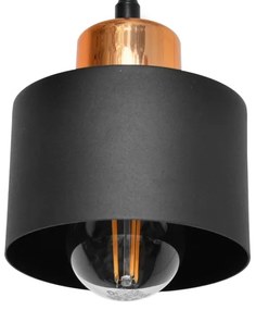 Csillár zsinóron EDISON 3xE27/15W/230V