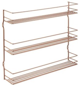 Sárgaréz színű háromszintes fűszertartó polc - Metaltex