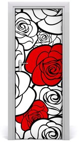 Fotótapéta ajtóra Roses 85x205 cm