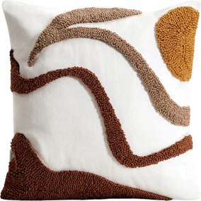 Nayla párnahuzat tufírozott mintával 45x45cm Homla