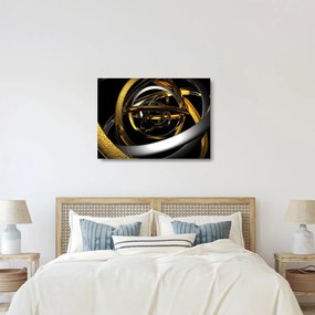 A modern absztrakció képe (üvegen) (70x50 cm)