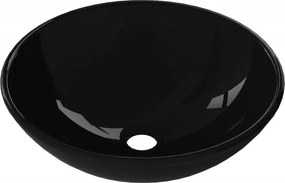 Mexen Mira üveg pult feletti mosdó 42 x 42 cm, fekete - 24124270