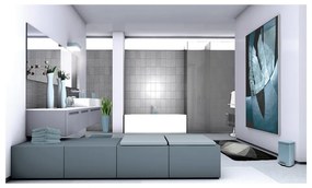 Világoskék acél pedálos szemetes 5 l Akira – Spirella