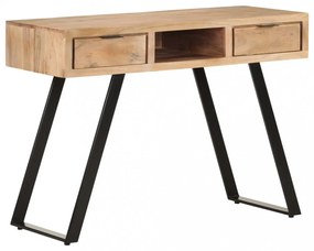 természetes szélű tömör akácfa íróasztal 107x45x79 cm