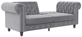 Világosszürke bársony kanapé 236 cm Felix – Støraa