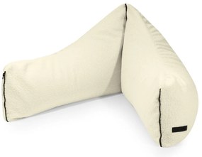 Krémszínű buklé gyerek babzsákfotel Clip Clap 90 – SLOWDOWN