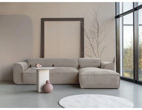 Bézs sarokkanapé (jobb oldali) Flex Felix – Miuform