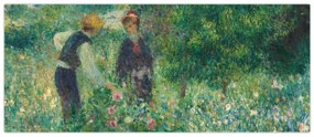 Kép - Auguste Renoir, Picking Flowers, reprodukciók (120x50 cm)