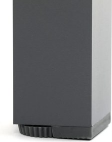 Kerti asztal 190x90 cm, alumínium, polywood, szürke, AZT-W1408 GREY