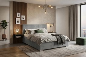 KATI ágy 120x200 cm Szürke Matrac nélkül