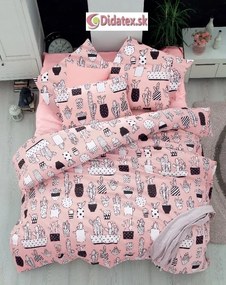 Kaktusz pamut ágynemű DeLuxe Ágynemű mérete: 140x200 cm, A csomag tartalma: Készletcsomagolás