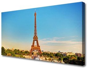 Canvas kép Eiffel-torony Párizs Város 140x70 cm