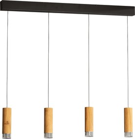 Fischer&Honsel SHINE-WOOD 61132 Függőlámpa 4x5,26w/led 2700k 2552lm ip20