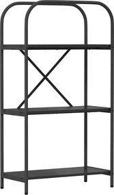 vidaXL Könyvespolc Fekete tölgy 60 x 30 x 109 cm Faanyag