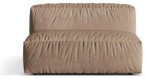 Világosbarna bársony kanapé modul (középső rész) Martina – Micadoni