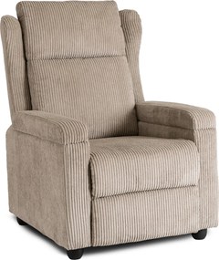 Dönthető fotel bézs kord kárpittal – SPENCER