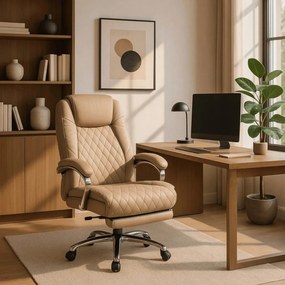 GIORGIO forgó masszázsfotel, bézs