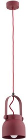 Argon 8292 - Csillár zsinóron LOGAN 1xE27/15W/230V á. 14 cm piros 8292