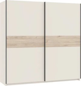 BERNO ruhásszekrény, 200 cm | Kasmír + Jackson hickory tölgy