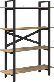 vidaXL Könyvespolc Artisan tölgy 100 x 33,5 x 140 cm Faanyag