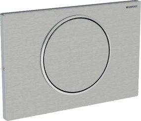 GEBERIT Sigma10 WC-nyomólap UP320, vandálbiztos, inox, szálcsiszolt/fényes króm