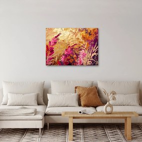 Kép - Absztrakt festmény virágok II. (70x50 cm)