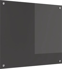 vidaXL Konyhai splashback Sötétszürke 70 x 60 cm edzett üveg