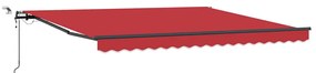 Behúzható napellenző with Piros 400 × 350 cm szövet