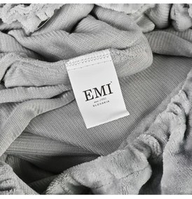 EMI szürke mikroplüss gumis lepedő