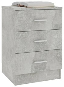 2 db betonszürke szerelt fa éjjeliszekrény 38 x 35 x 56 cm