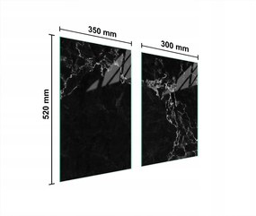 Üveg Konyhai Védőlap 65x52 Márvány