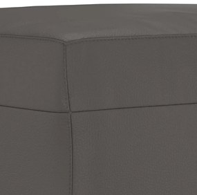 vidaXL szürke műbőr pad 100 x 35 x 41 cm