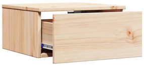 Éjjeli asztal 2 pcs Barna 37 x 35 x 18.5 cm Tömör fenyőfa