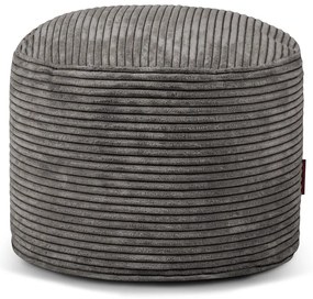 Sötétszürke kordbársony babzsákfotel Mini – SLOWDOWN