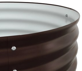 Kerti Emelt Ágy Barna 240x80x81 cm Horganyzott Acél
