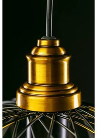 Lámpa Mennyezeti lámpatest VIELA 1,6972,AC220-240V,50/60Hz,1*E27,IP20,átmérő 25cm,egyes,fekete/arany