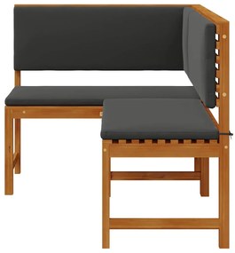 Kerti Sarok Pad Barna 140 x 100 x 91cm Tömör akácfa