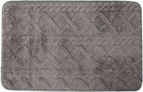 Fürdőszobaszőnyeg Csúszásgátló Puha Bolyhos szürke 45X75CM