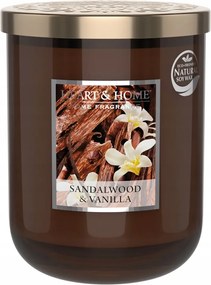 Nagy Gyertya Heart &amp; Home Sandalwood &amp; Vanilla Szója Illatgyertya