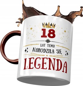 Bordó Bögre Születésnapra 18 18. 18. Ajándék Nyomtatott Fotóval