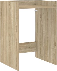 vidaXL Mosógép Szekrény tárolóval Sonoma 67,5 x 62 x 97 cm Faanyag