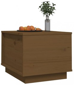 mézbarna tömör fenyőfa dohányzóasztal 40x50x35 cm