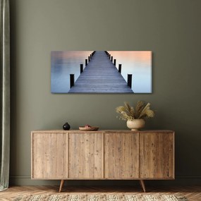 Kép - Móló a Starnberger-tónál, Bajorország, Németország (120x50 cm)