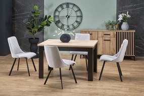 Bagio bővíthető étkezőasztal artisan tölgy-fekete 120-160cm